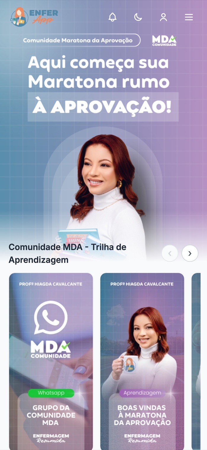 Enfer App no celular