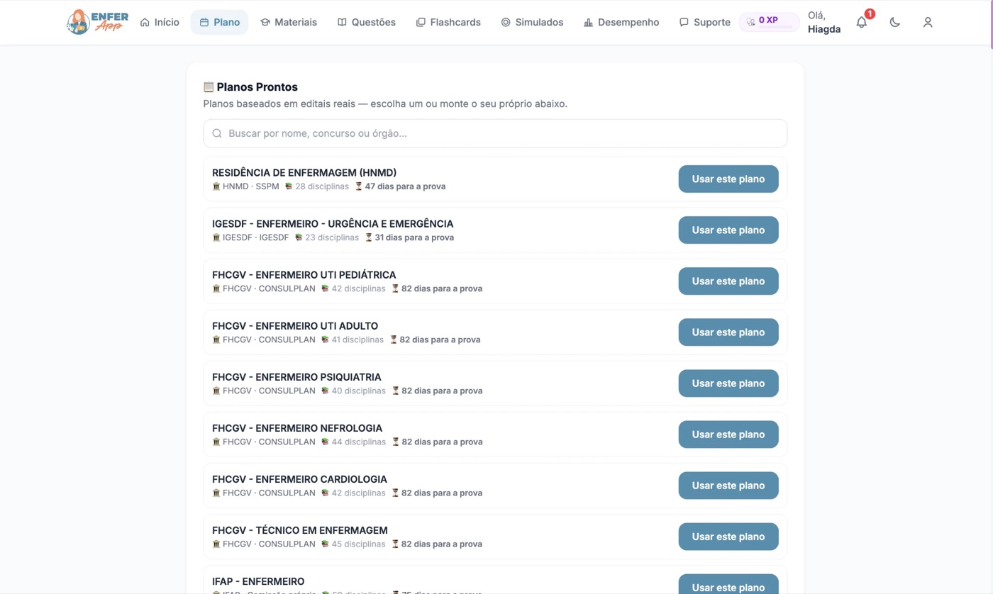 Planos prontos baseados em editais reais